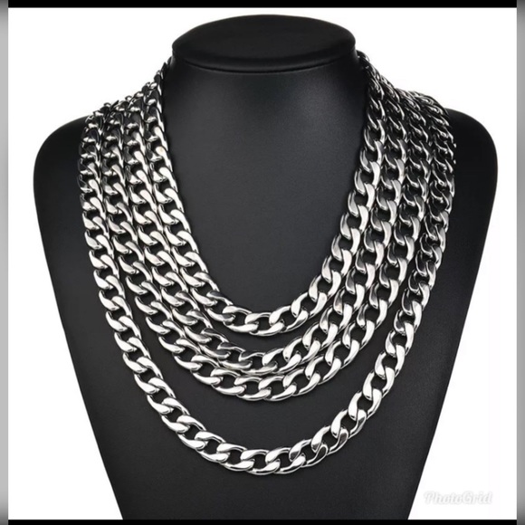 Other - 316L Stainless Steel Men Boy Spiga Plait Necklace